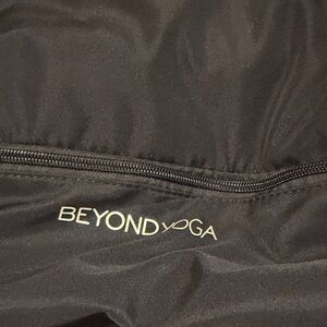Beyond Yoga Black Zip-Front backpack